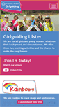 Mobile Screenshot of girlguidingulster.org.uk
